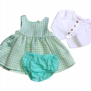 Cat and Jack Baby Girl 3 Pc Dress